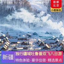 獨行疆域吐魯番往飛八日游(新疆維吾爾族家訪，與當地居民零距離接觸，全程景點含大門票+區間車，暢玩體驗)